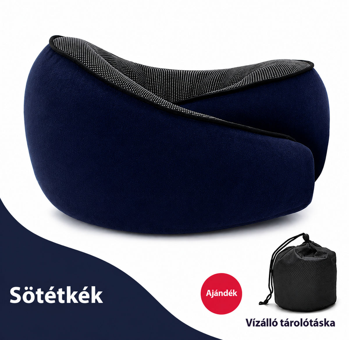 Lumerio TravelRest memóriahabos utazópárna