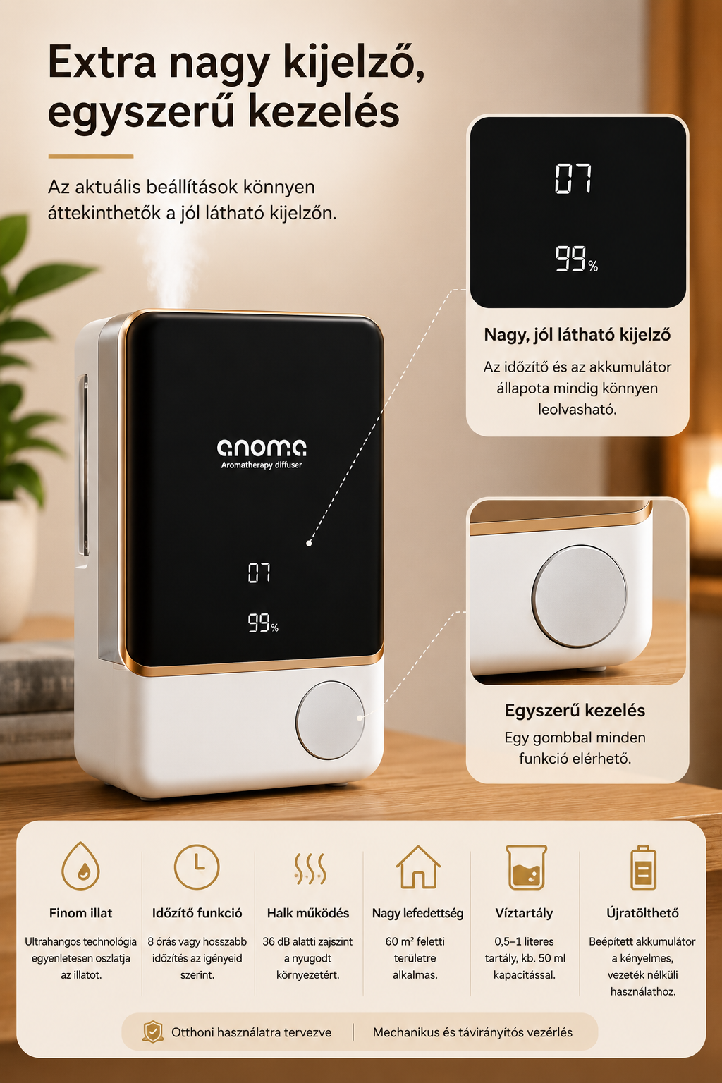 Lumerio AromaFlow diffúzor – esti hangulat